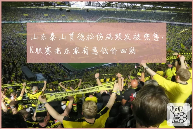 山东泰山贾德松伤病频发被兜售,K联赛老东家有意低价回购